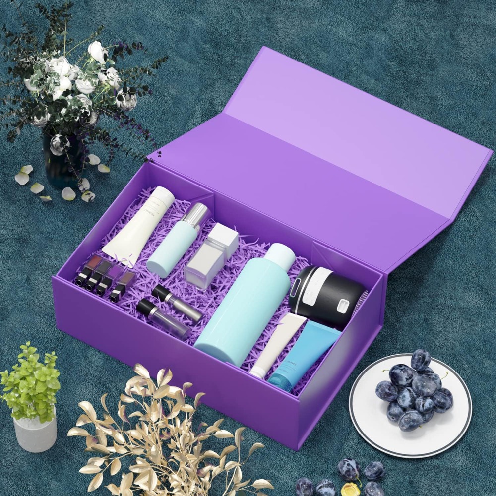 Wedding Packaging - Collapsible Magnetic Closure Gift Box for