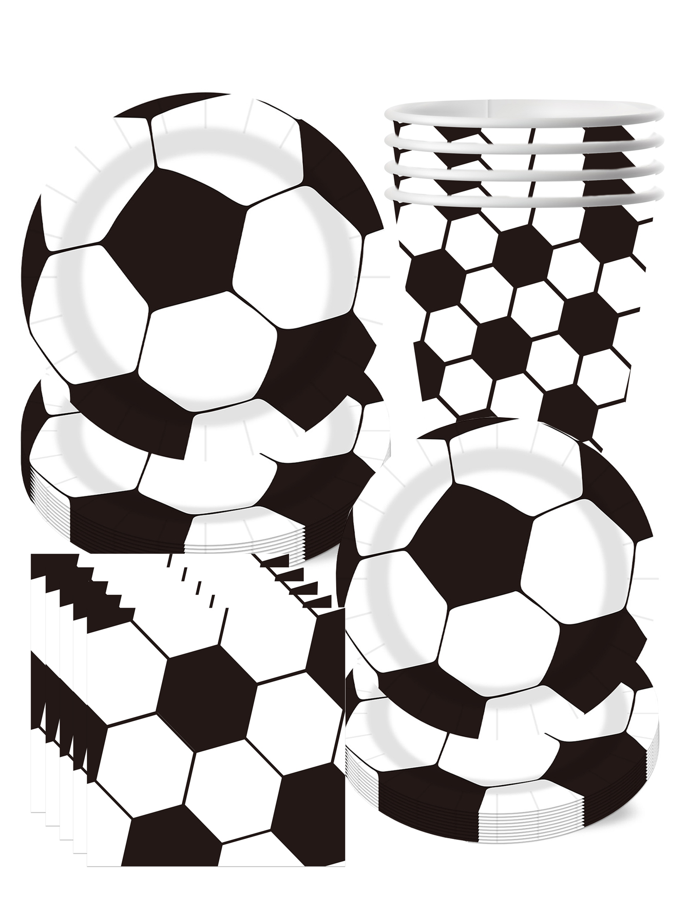 Wedding Z - Football Themed Birthday Party Tableware, Plates,