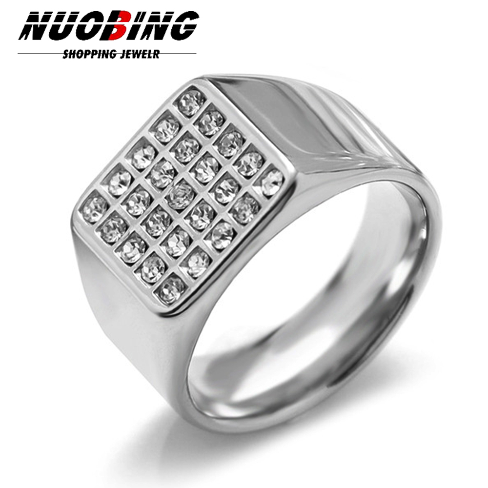 Wedding Z - 14mm Delicate Shiny Cubic Zirconia Signet