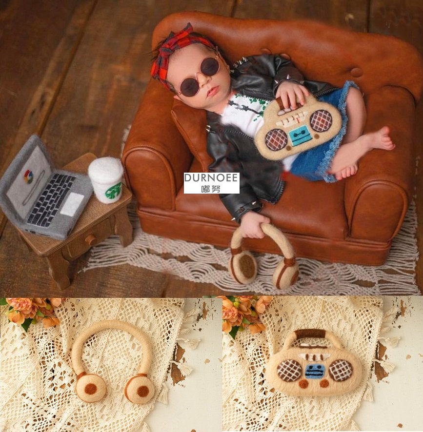 Wool Felt Doll Newborn Photogr - Photo Booth Prop recension och pris