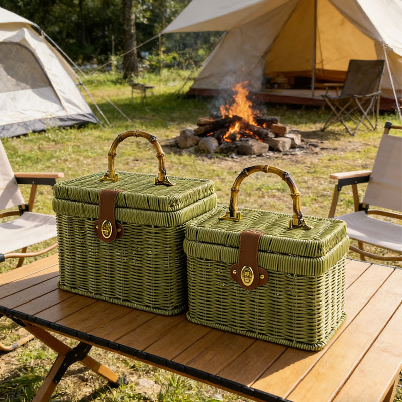 Handwoven Rattan Gift Basket W - Wedding Hampers recension och pris