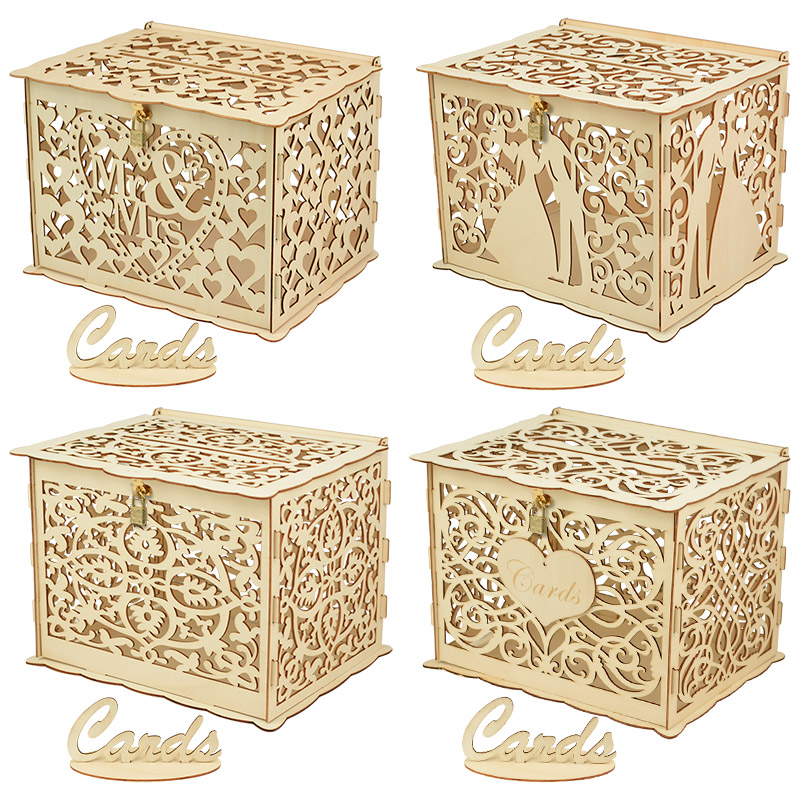30X24X21cm DIY Wedding Gift Ca - Wedding Card Box recension och pris