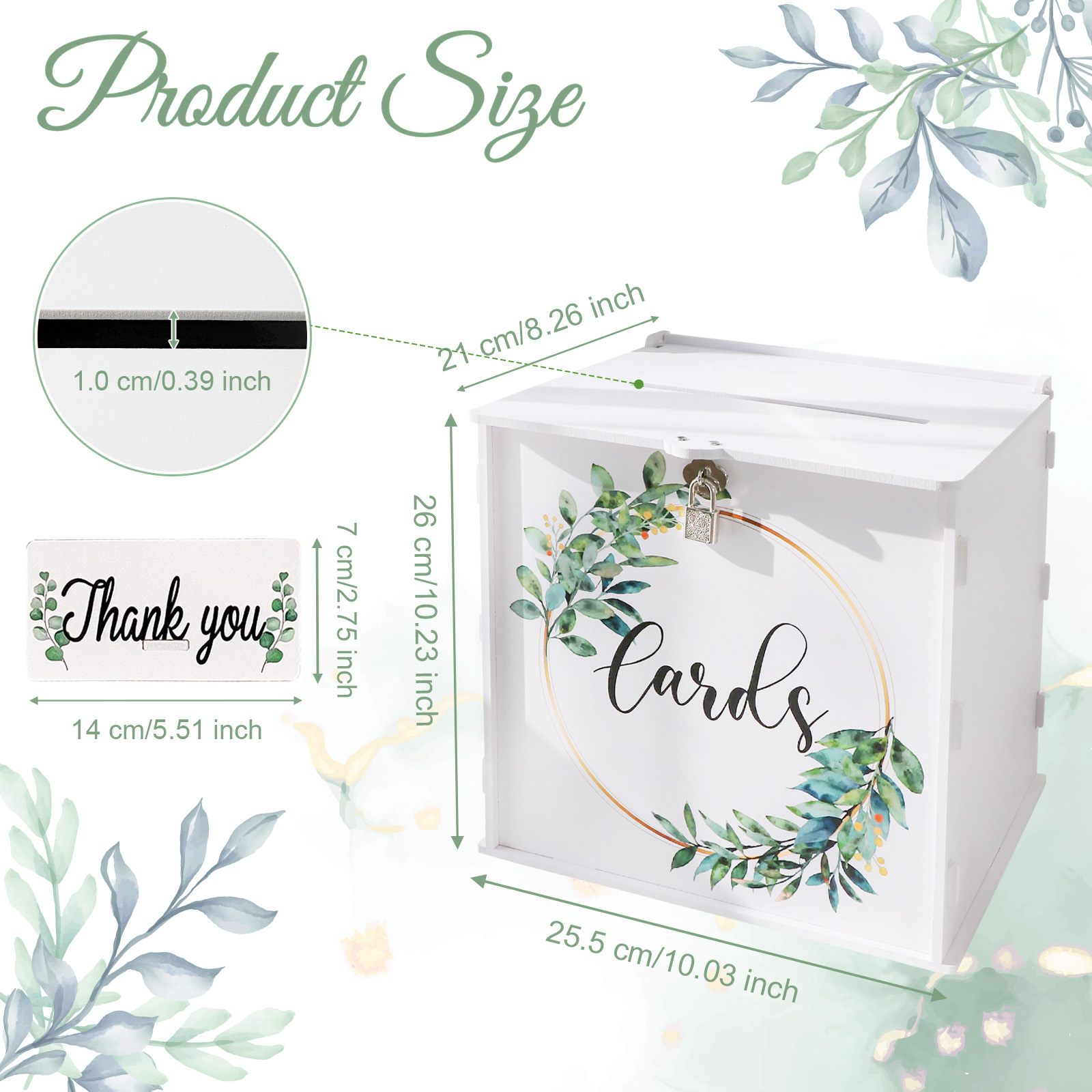 Wedding Card Box with Lock, PV - Wedding Card Box recension och pris