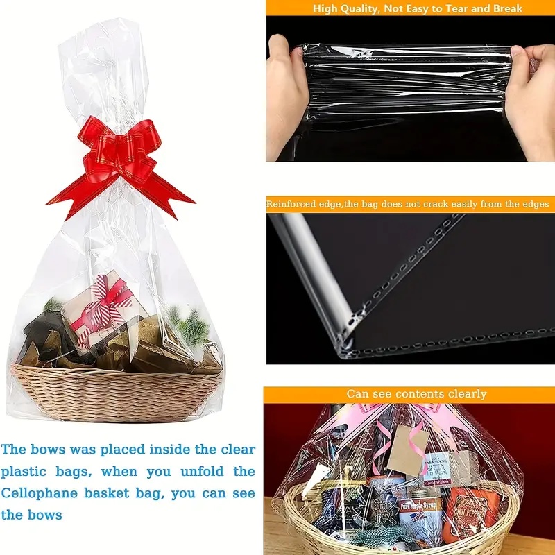 20/50 piece large clear cellop - Wedding Hampers recension och pris
