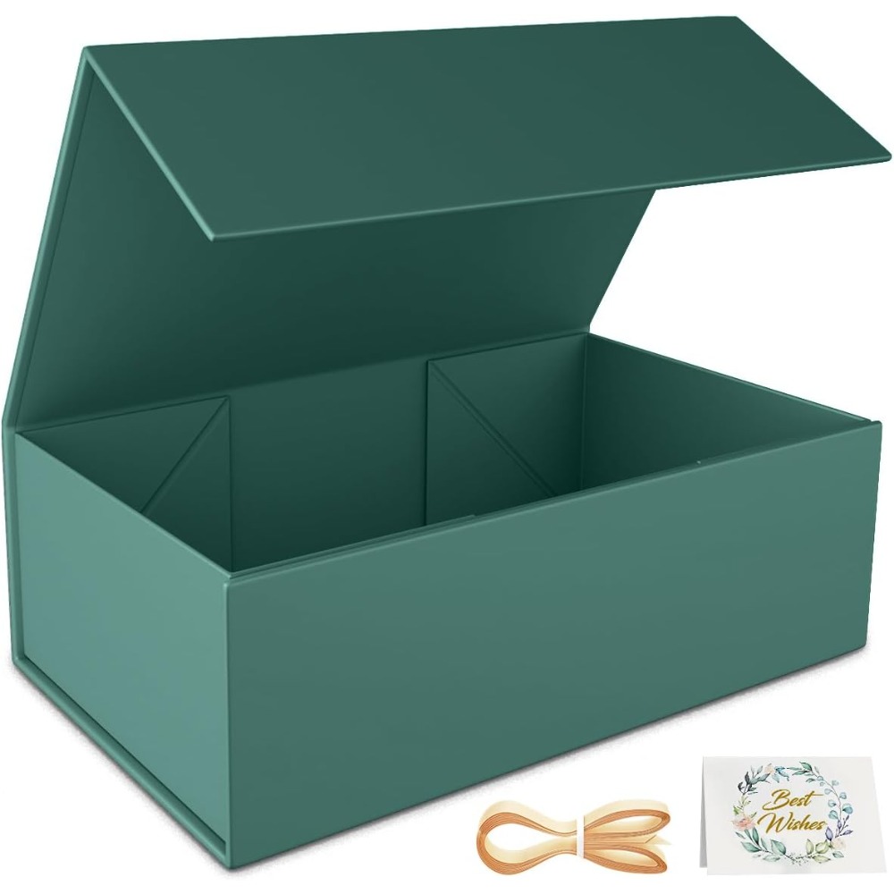 Green Gift Box with Magnetic C - Wedding Packaging recension och pris