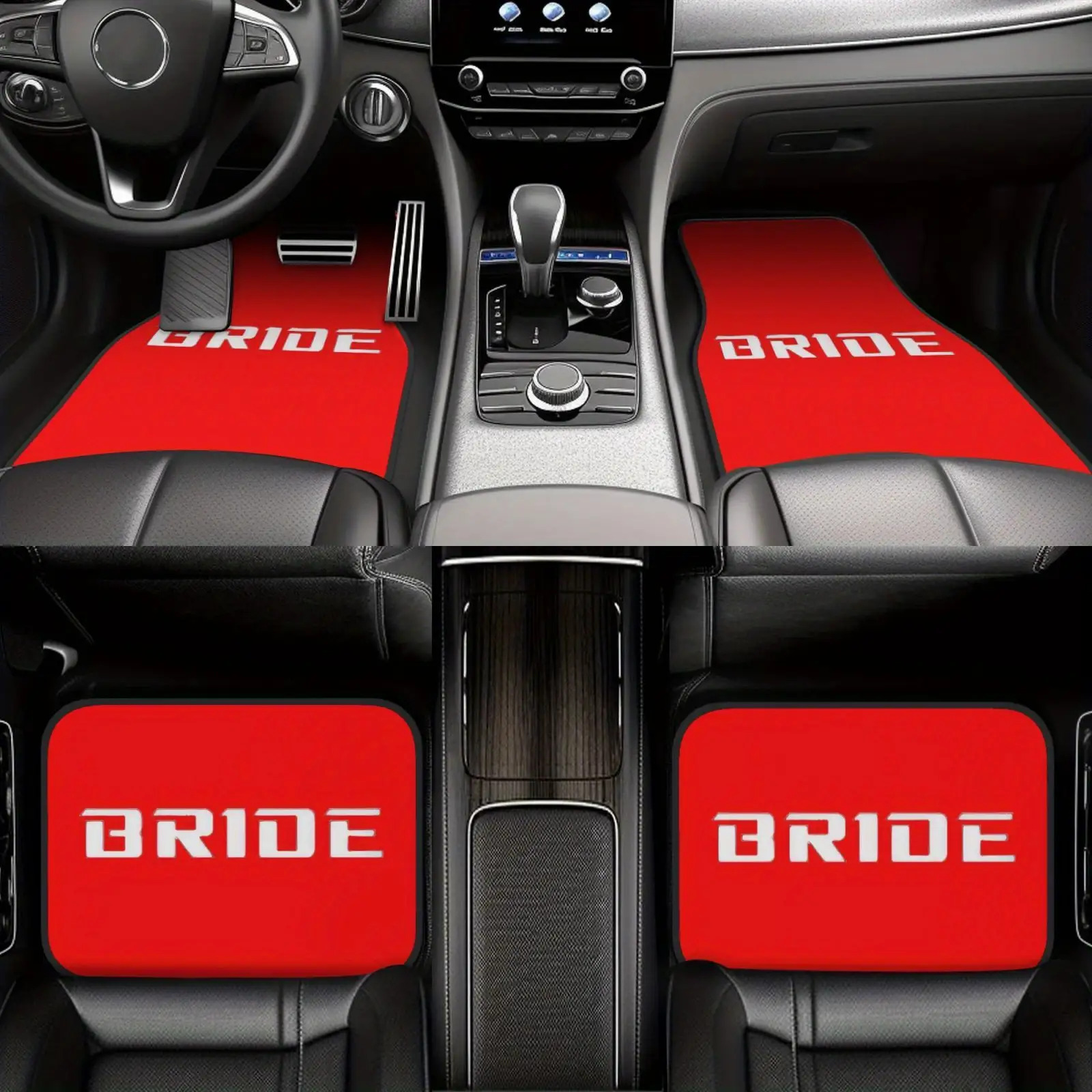 Red Bride Letter Car Floor Mat - Wedding Tap recension och pris