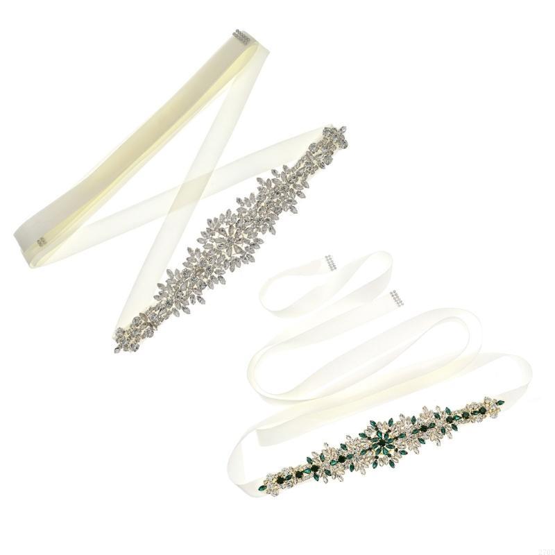 Luxurious Crystal Wedding Sash - Bridal Sash Ribbon recension och pris