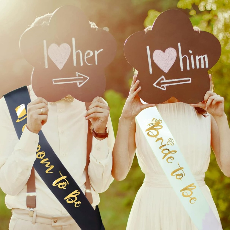 2pcs/1set Bachelorette Party S - Bridal Sash Ribbon recension och pris