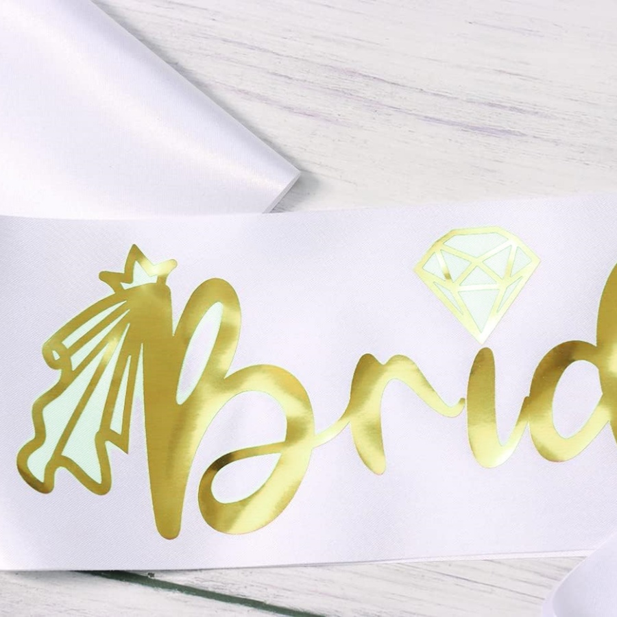 2pcs/1set Bachelorette Party S - Bridal Sash Ribbon recension och pris