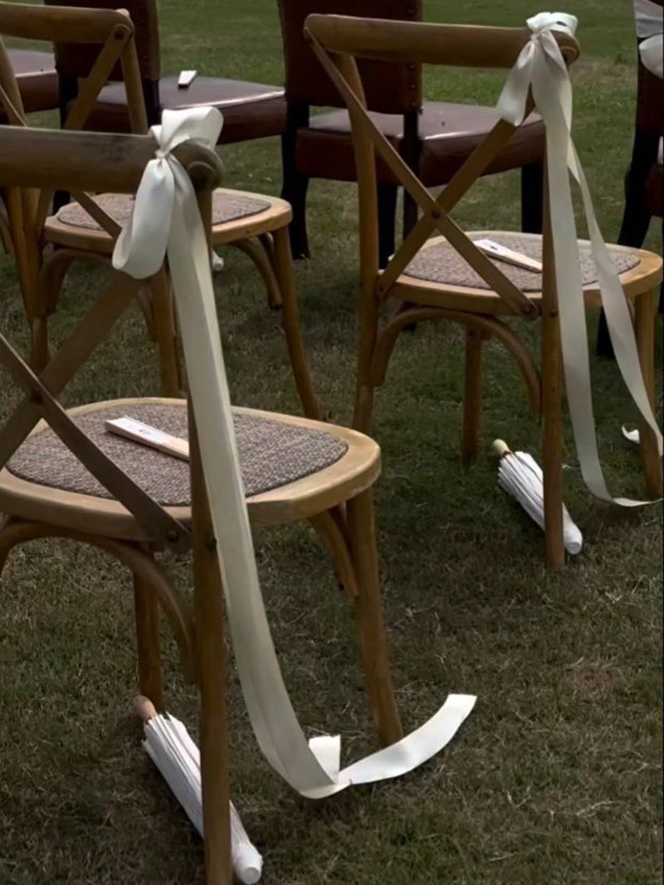 Satin Weeding Chair Bows with  - Bridal Sash Ribbon recension och pris