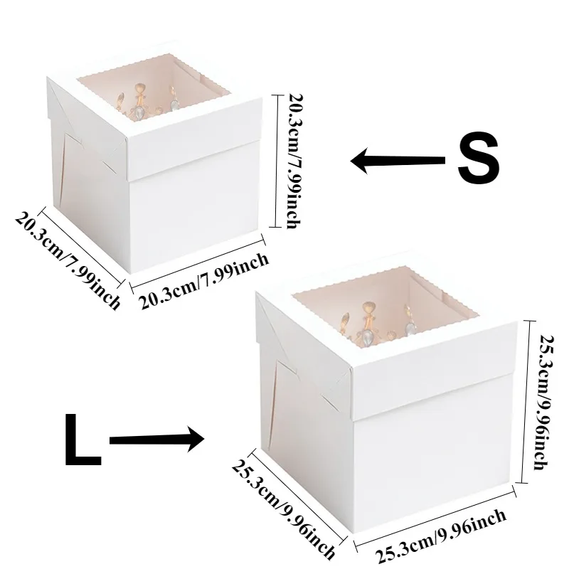yes2/4/6PCS Disposable White C - Wedding Cake Supply recension och pris