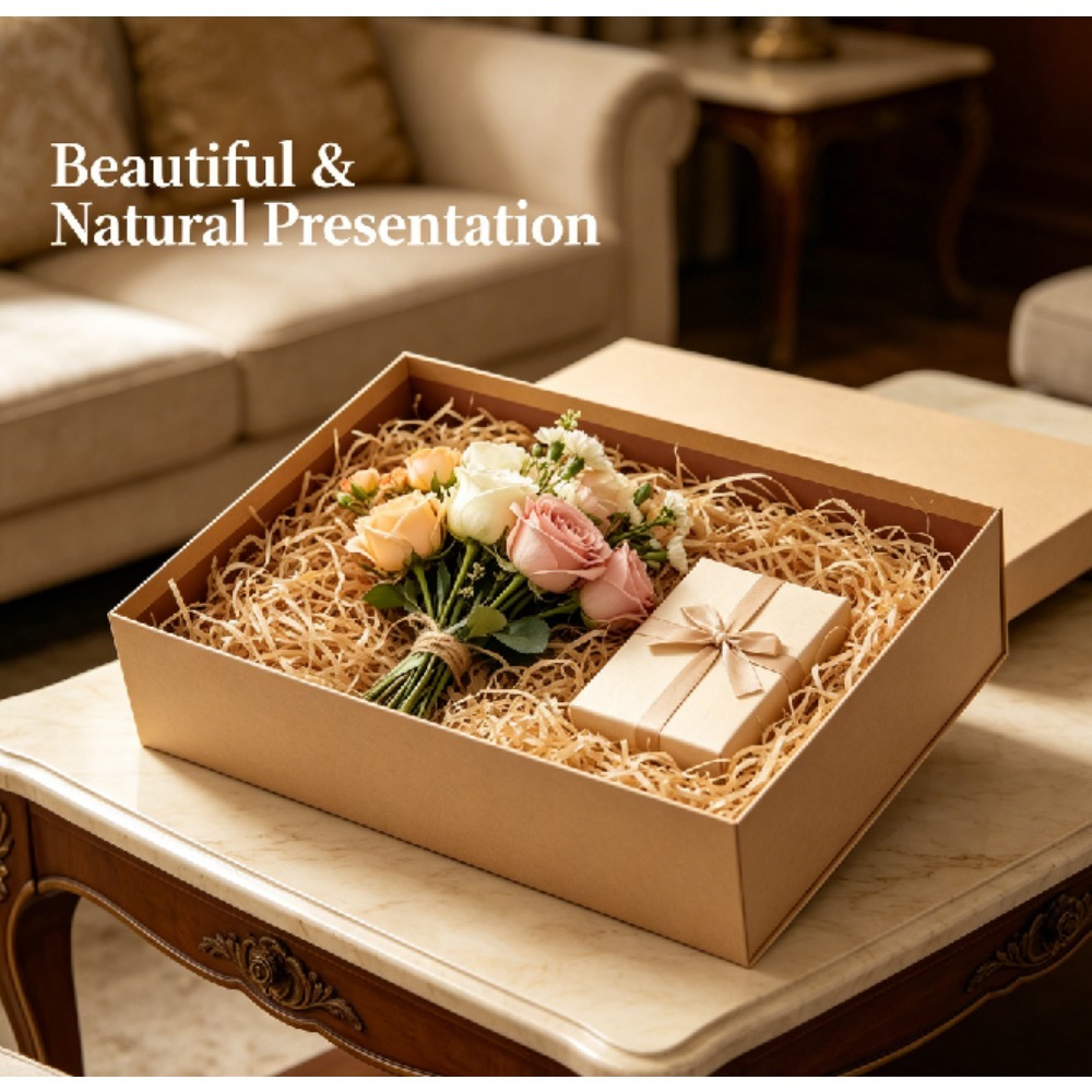 Natural Vintage Raffia Shred F - Wedding Floral Supply recension och pris
