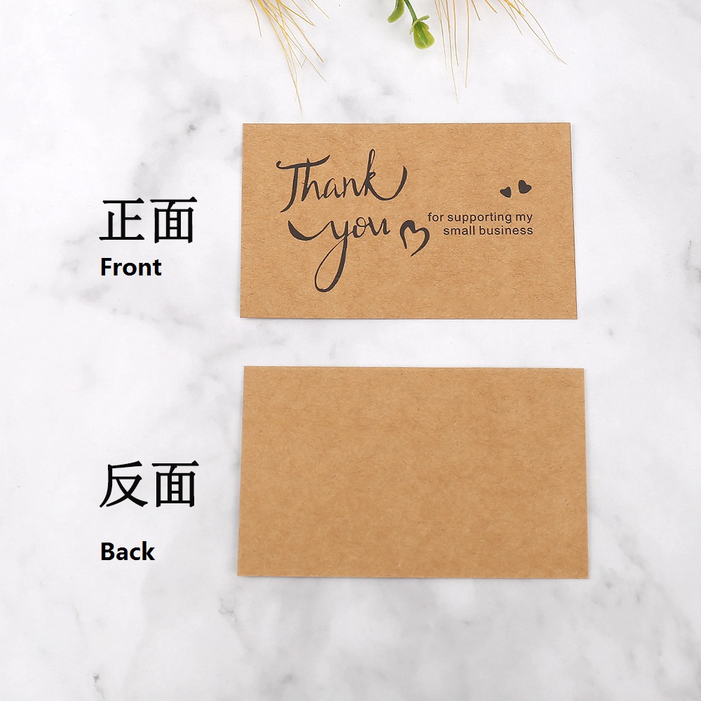 50pcs Thank You Cards Kraft Pa - Wedding/Event Supply Store recension och pris