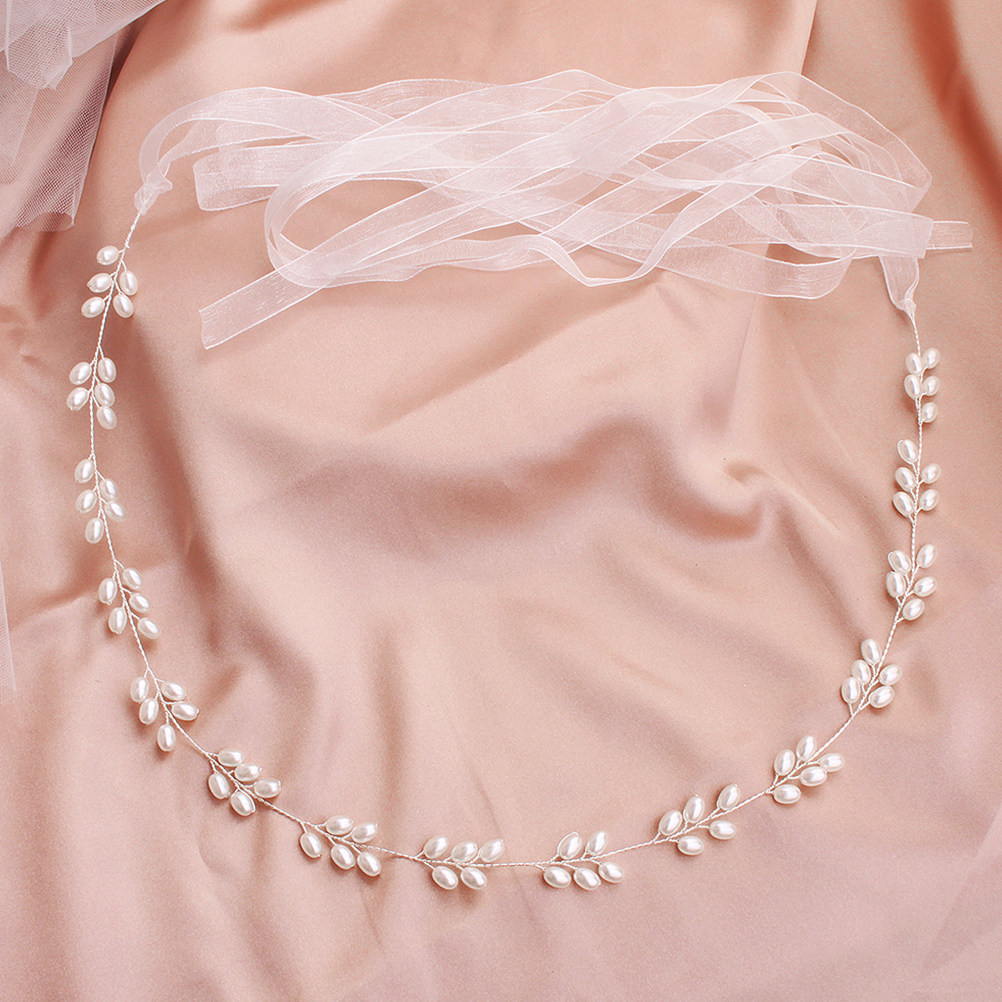 Pearl Wedding Dress Belt Ribbo - Bridal Sash Ribbon recension och pris