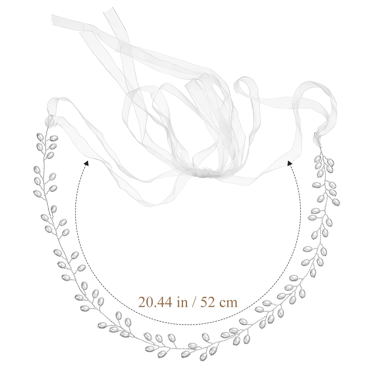 Pearl Wedding Dress Belt Ribbo - Bridal Sash Ribbon recension och pris