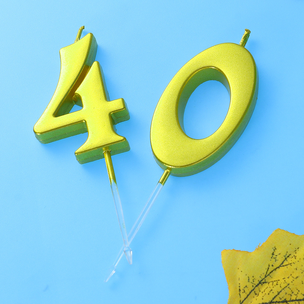 2Pcs 40 Birthday Number Candle - Wedding Cake Supply recension och pris