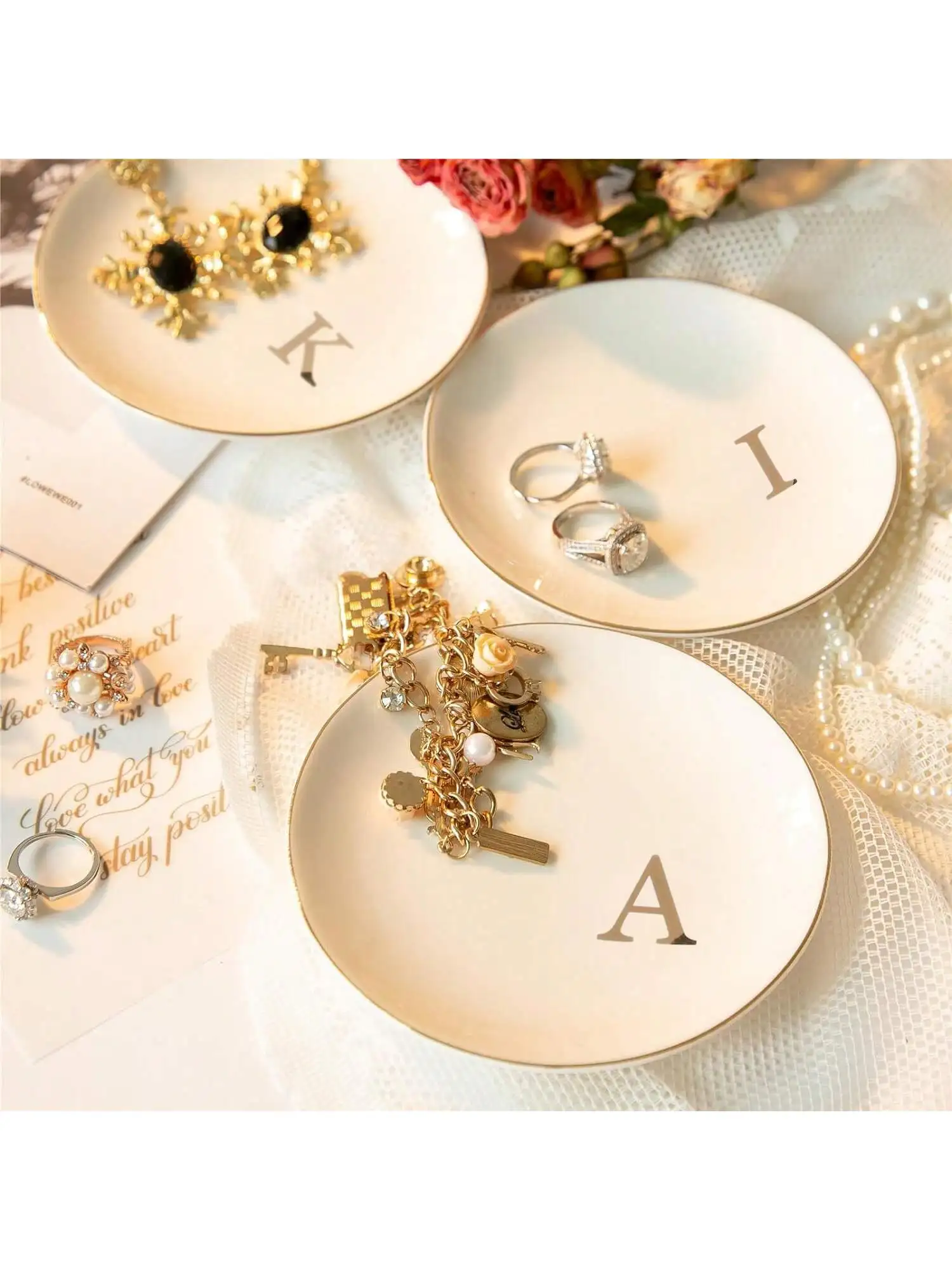Initials Ring Dish Jewery Tray - Wedding Z recension och pris