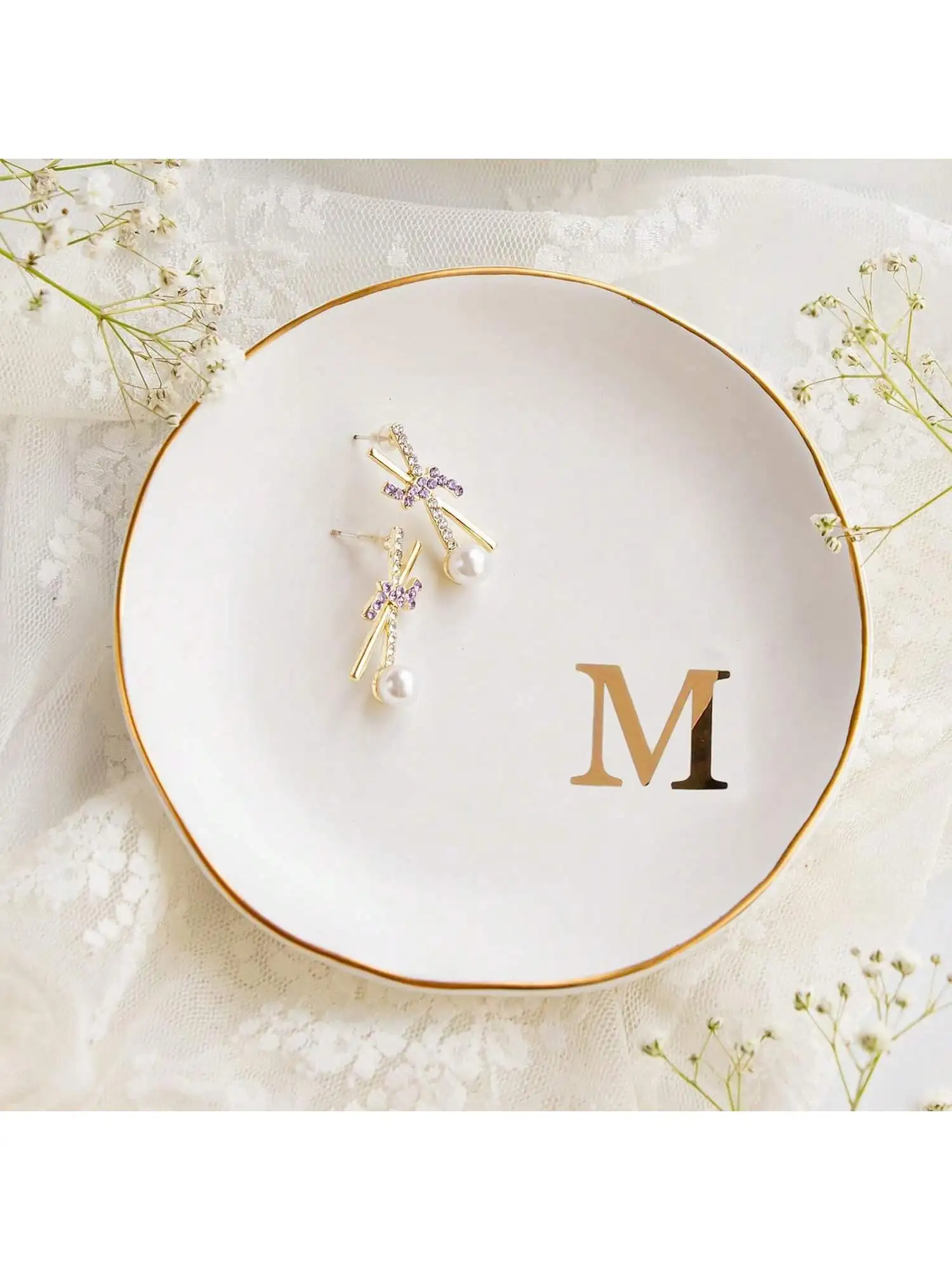 Initials Ring Dish Jewery Tray - Wedding Z recension och pris