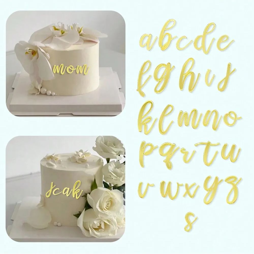 1set Golden Mirror Acrylic A-Z - Wedding Z recension och pris