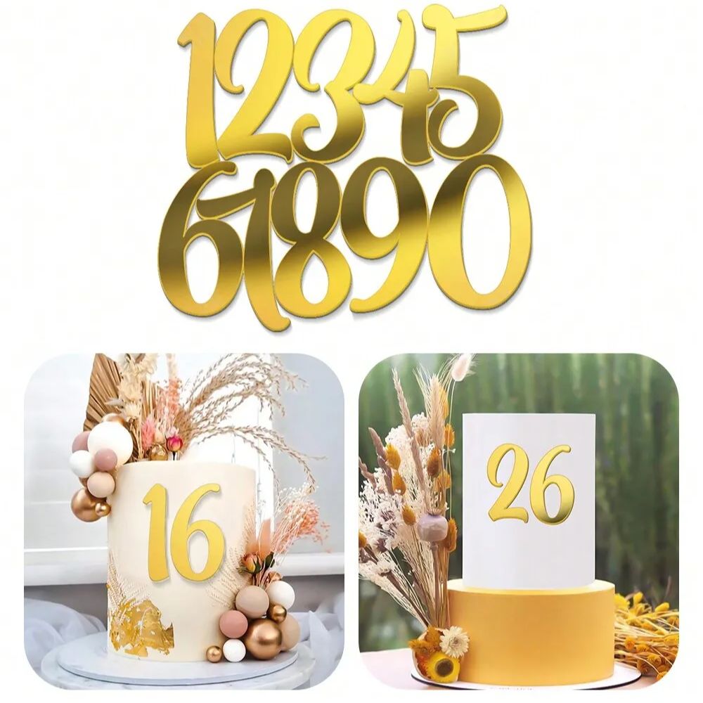 1set Golden Mirror Acrylic A-Z - Wedding Z recension och pris