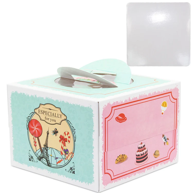 5pcs 8inch cake box with windo - Supplier Wedding recension och pris