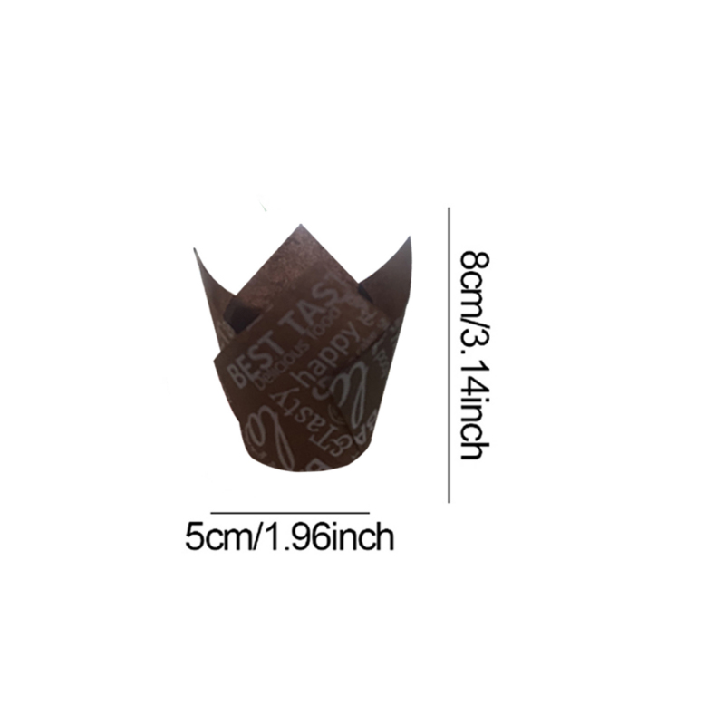 50Pcs/100Pcs Coffee-Themed Tul - Wedding Cake Supply recension och pris