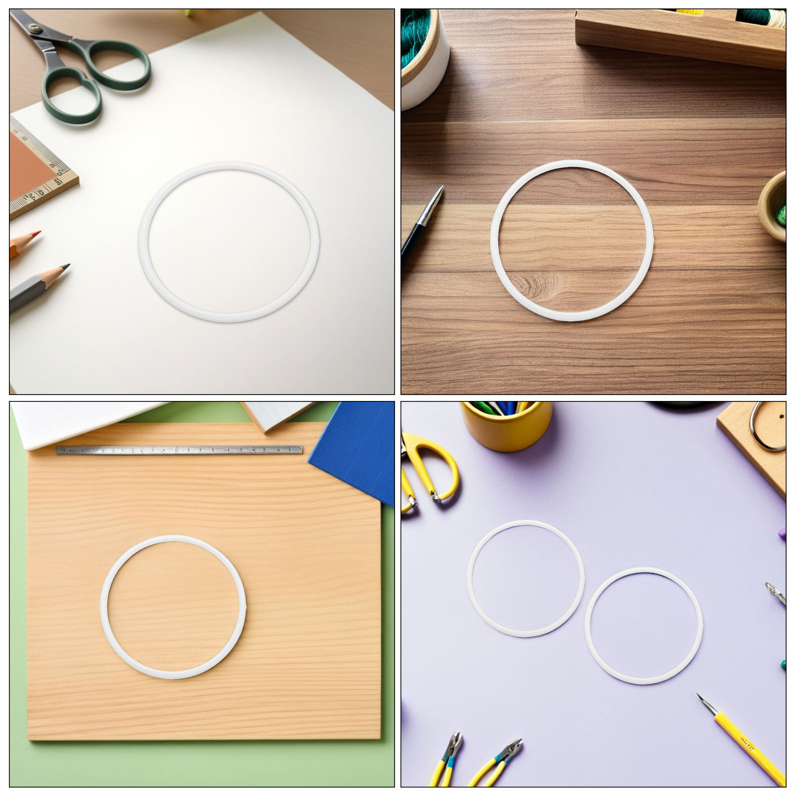 40Pcs Dreamcatcher Hoop Plasti - Wedding Floral Supply recension och pris