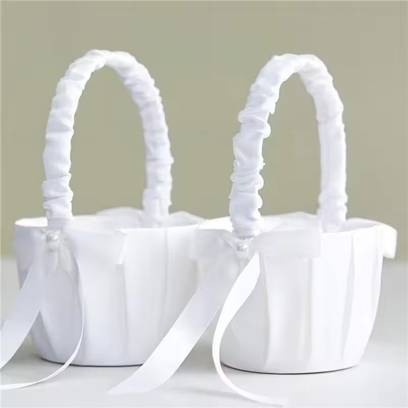 Wedding White Satin Bow Flower - Wedding Hampers recension och pris
