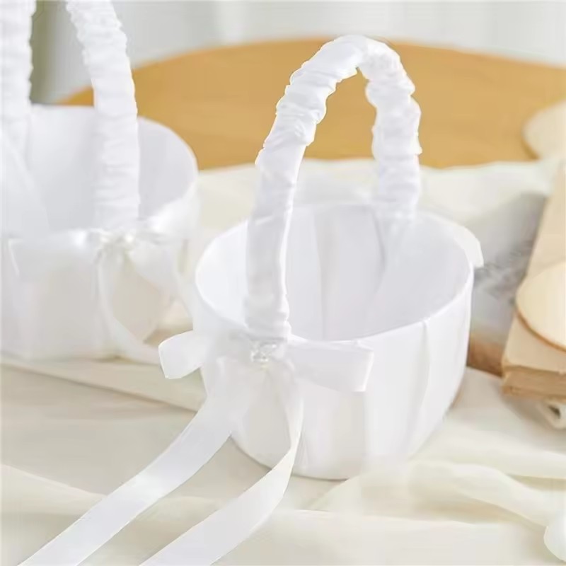 Wedding White Satin Bow Flower - Wedding Hampers recension och pris