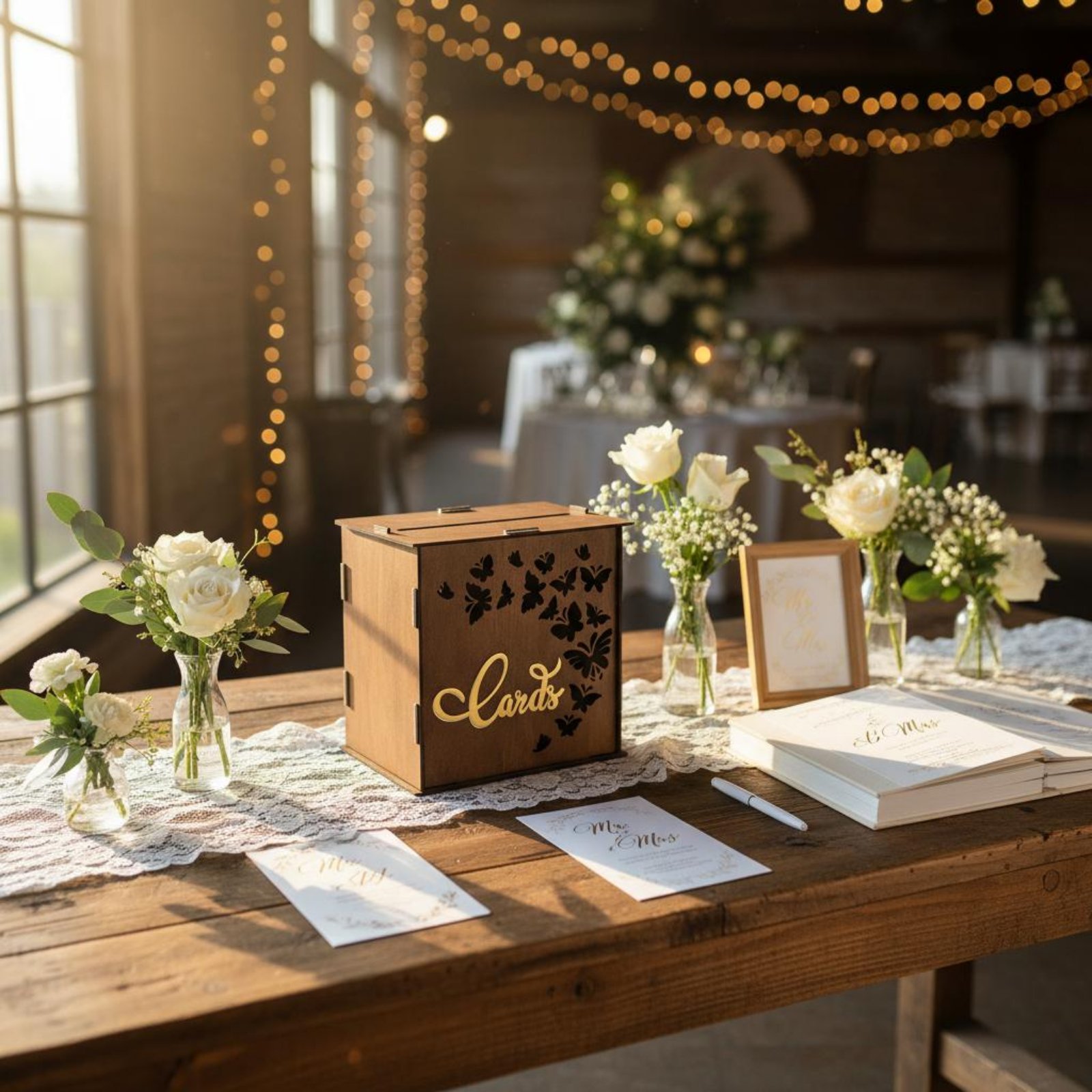 Wedding Card Box Cards Slot Wo - Wedding Card Box recension och pris