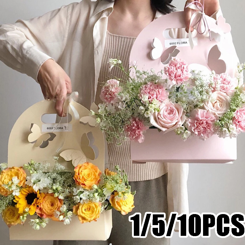 1/5/10Pcs Butterfly Flower Box - Wedding Hampers recension och pris