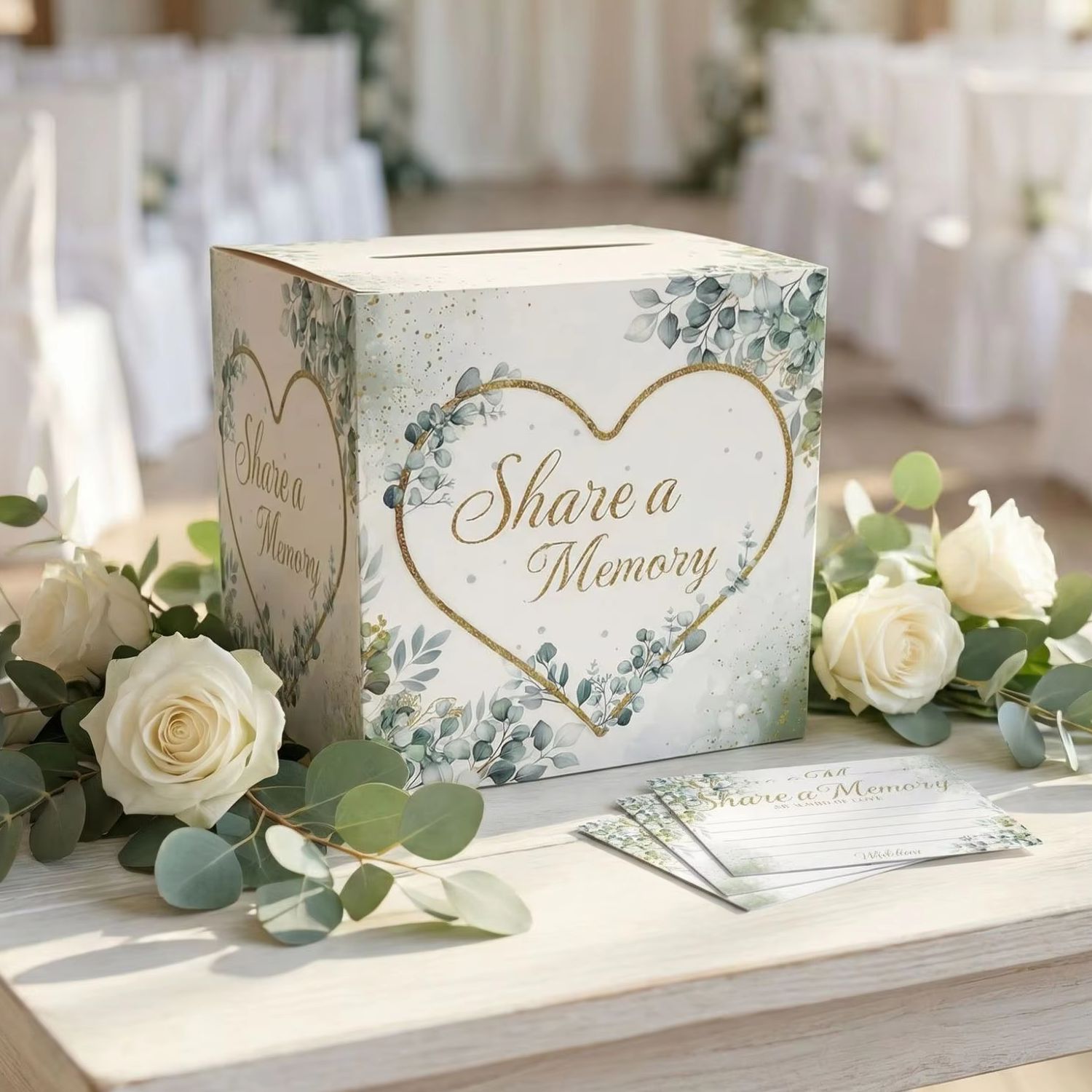 White Floral Wedding Card Box  - Wedding Card Box recension och pris