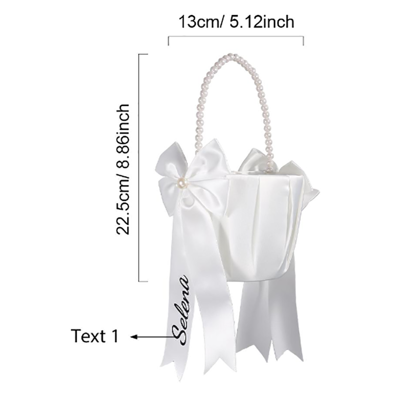 Custom Name Flower Girl Basket - Wedding Hampers recension och pris
