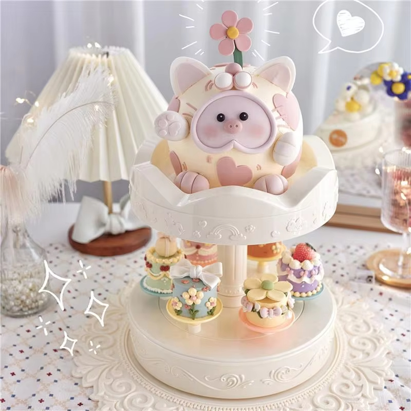 2-tier Automatic Rotating Cake - Wedding Cake Supply recension och pris