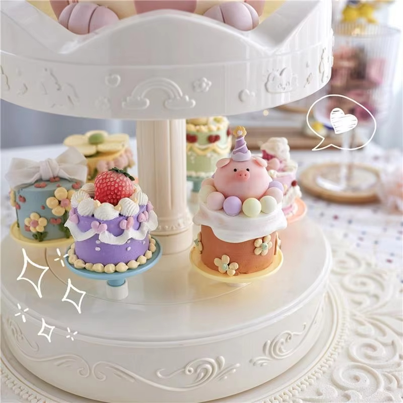 2-tier Automatic Rotating Cake - Wedding Cake Supply recension och pris