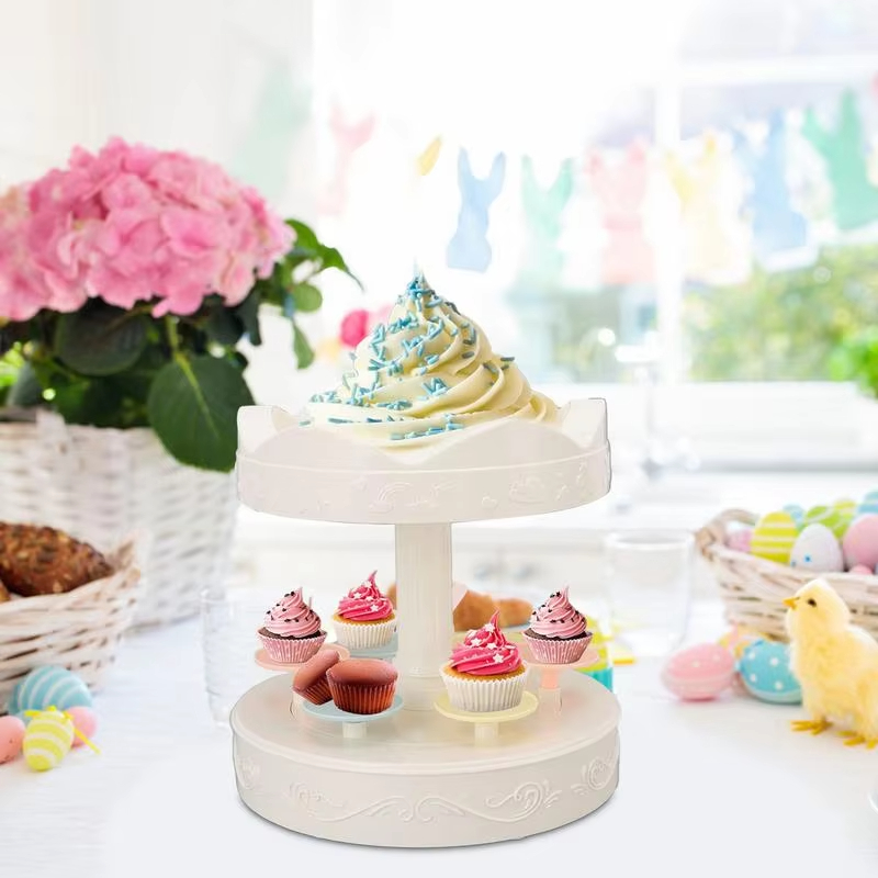 2-tier Automatic Rotating Cake - Wedding Cake Supply recension och pris