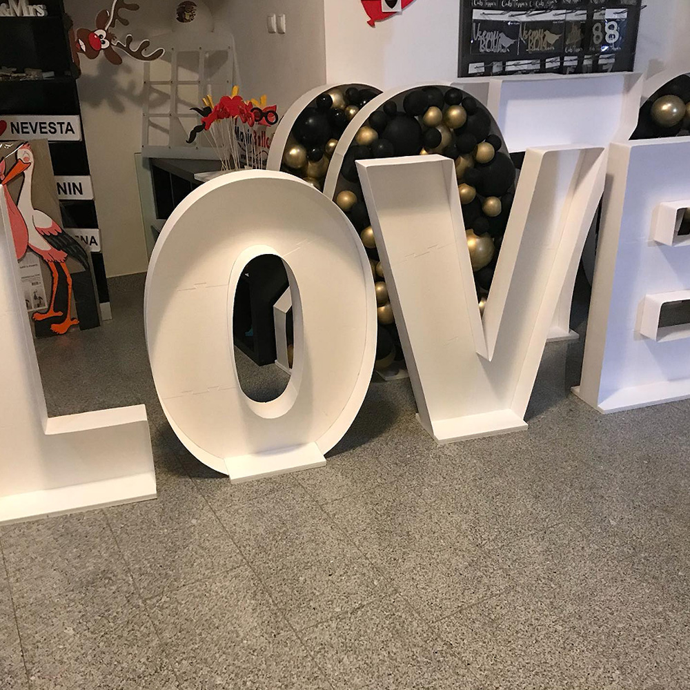 2.4FT Letters Balloons Frame M - Wedding Z recension och pris