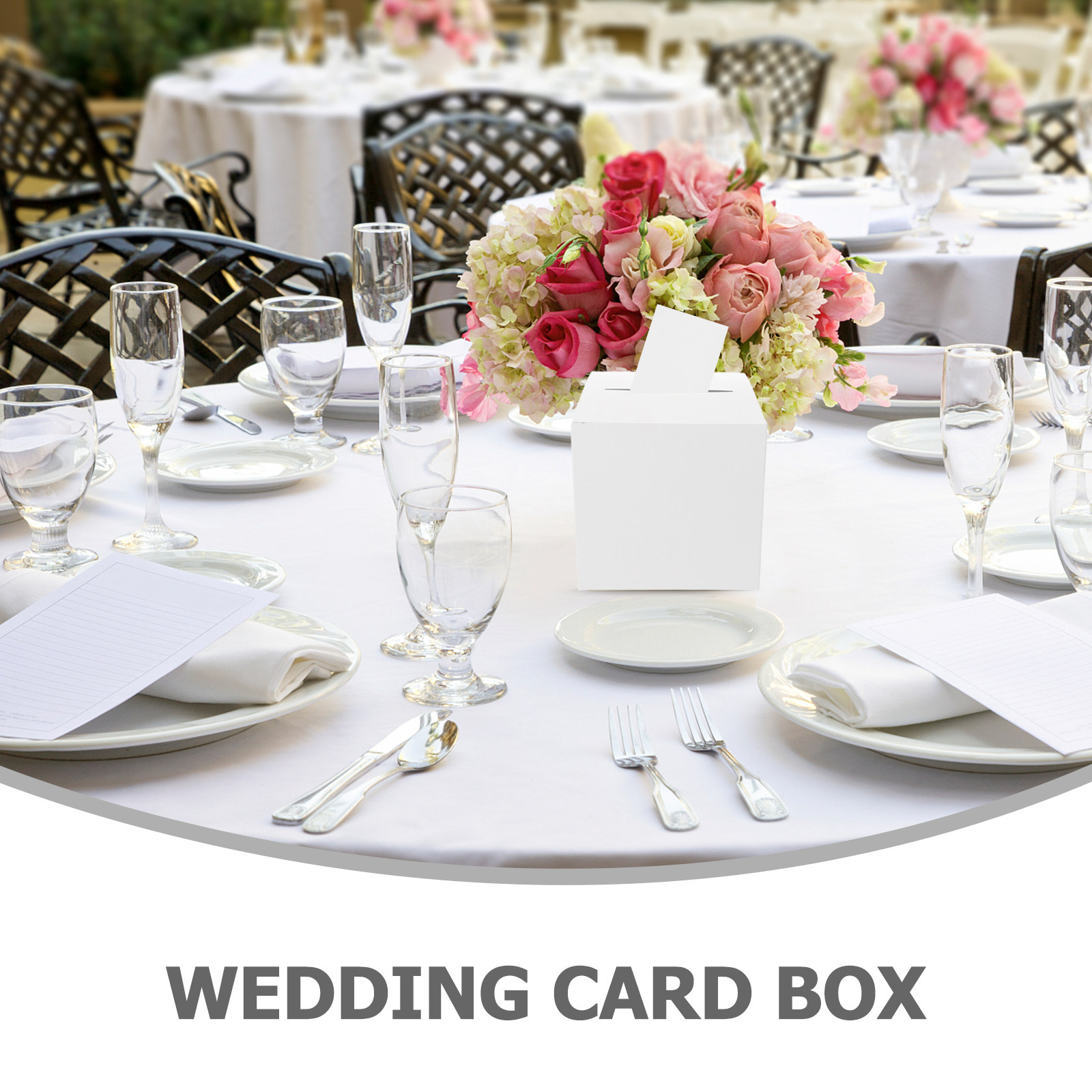 1Set Wedding Card Box White Pa - Wedding Card Box recension och pris