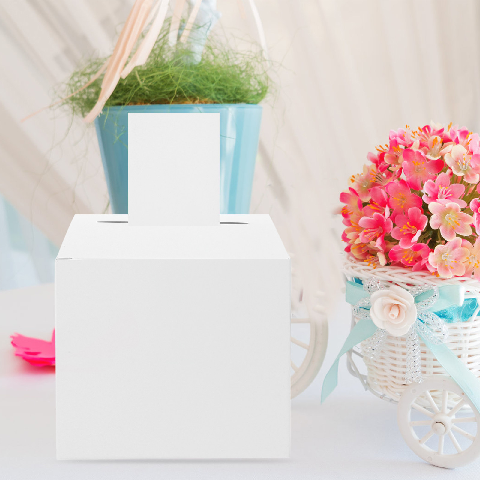 1Set Wedding Card Box White Pa - Wedding Card Box recension och pris