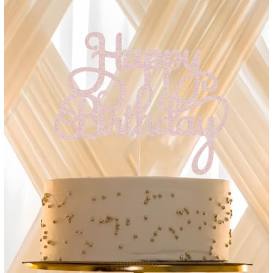 Happy Birthday Cake Topper - G - Photo Booth Prop recension och pris
