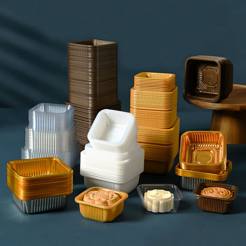 100pcs Mooncake Plastic Tray P - Wedding Cake Supply recension och pris