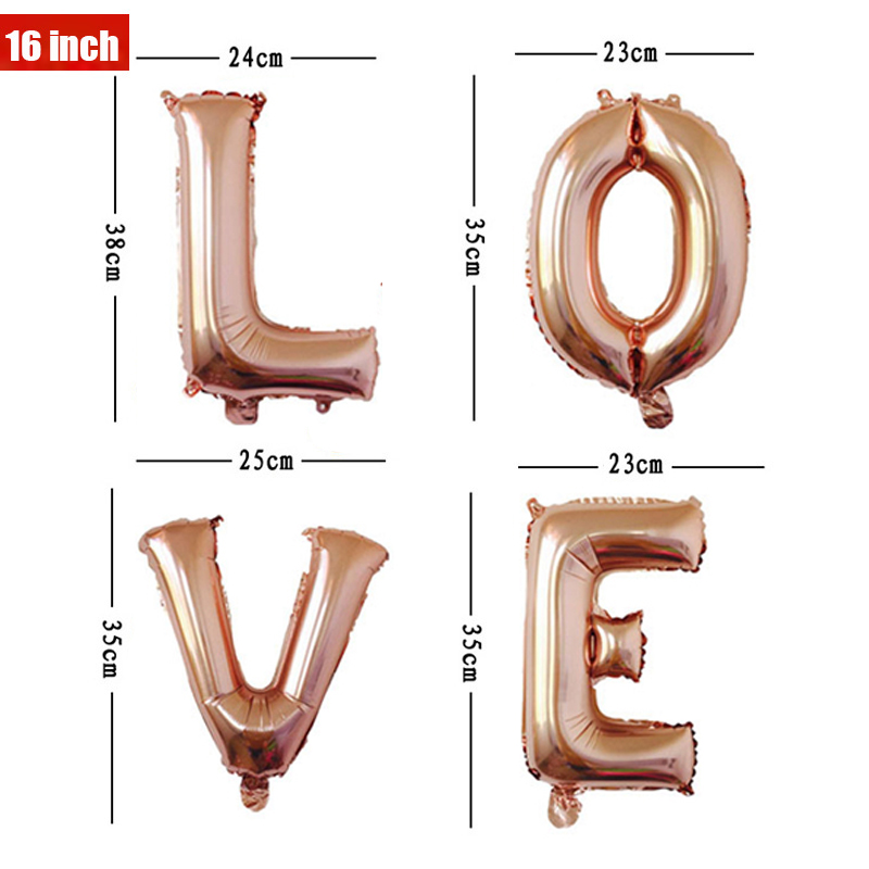 16 32 40 Inch Foil Letter Ball - Wedding Z recension och pris