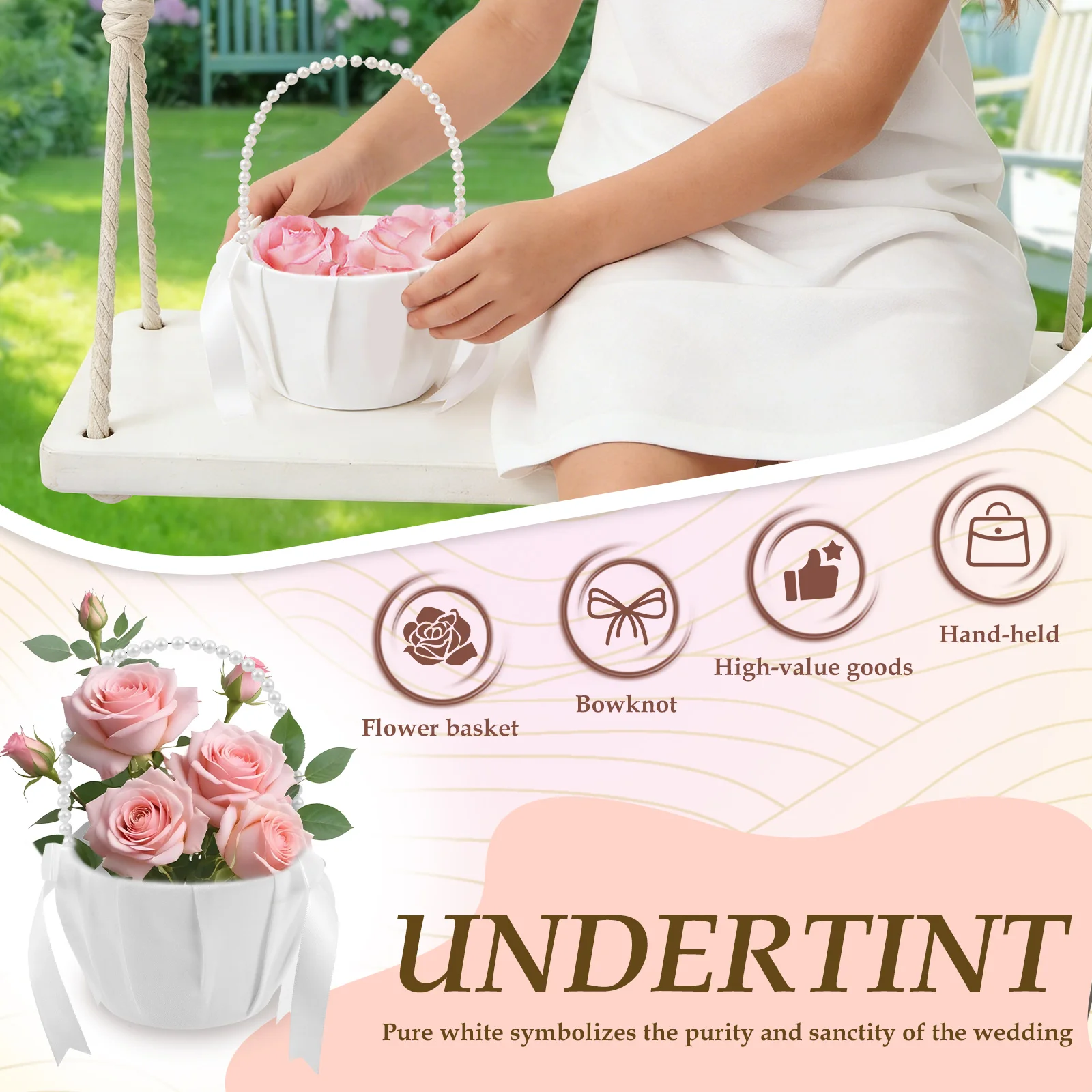 2Pcs Wedding Flower Girl Baske - Wedding Hampers recension och pris