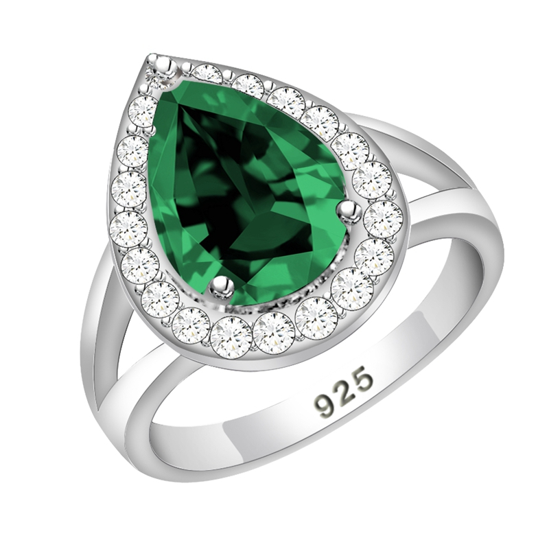 Water Drop 925 Silver Ring Gre - Wedding Z recension och pris
