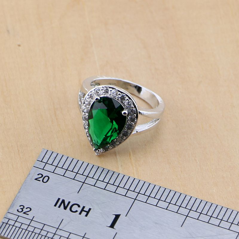 Water Drop 925 Silver Ring Gre - Wedding Z recension och pris