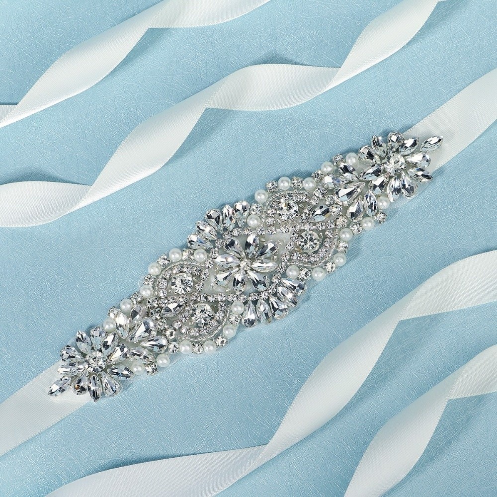 Fashion Ribbon Bridal Belt Sil - Bridal Sash Ribbon recension och pris