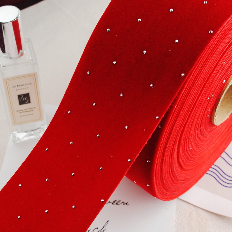 6CM Thick Velvet Diamond Ribbo - Supplier Wedding recension och pris