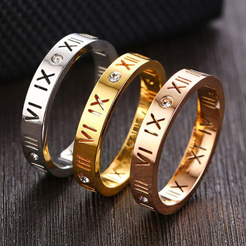 Hollow Roman Numeral Ring Stai - Wedding Z recension och pris