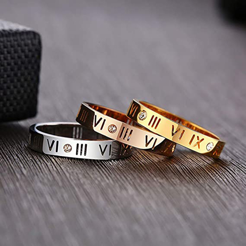Hollow Roman Numeral Ring Stai - Wedding Z recension och pris