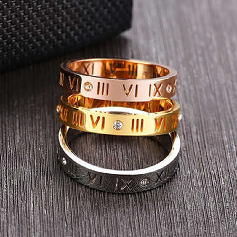 Hollow Roman Numeral Ring Stai - Wedding Z recension och pris